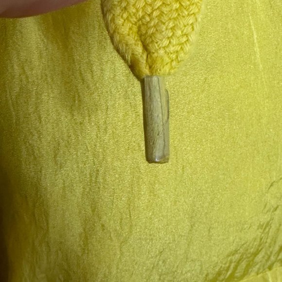 OOF WEAR Puffer Jacket 9108 In Nylon Crispy with Waist Belt Size 2 Citron Yellow - Picture 11 of 16